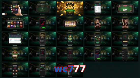 Main screen of Wc777 bet page for PK players